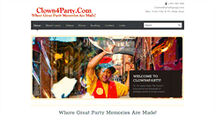 Desktop Screenshot of clown4party.com